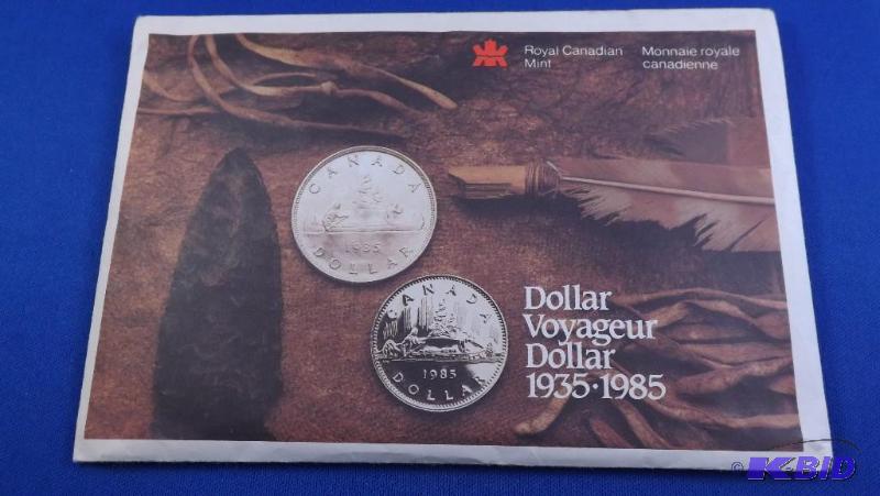 1985 Uncirculated Canadian mint set, Dollar V...