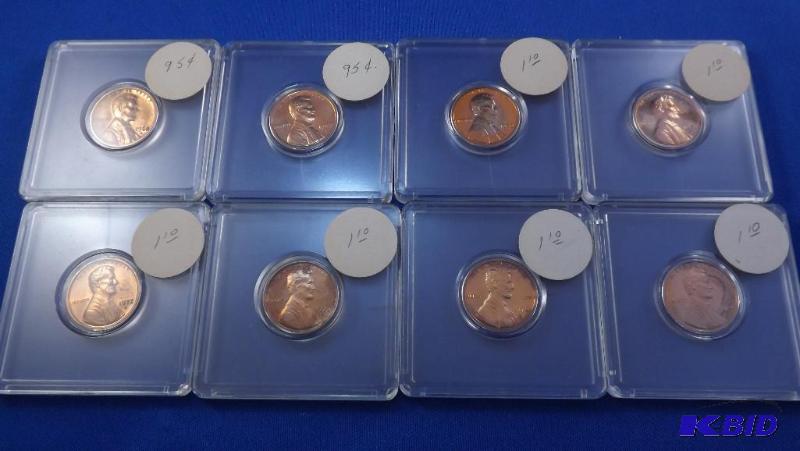 1968s-1974s&nbspseries of (8)EIGHT Proof pen...