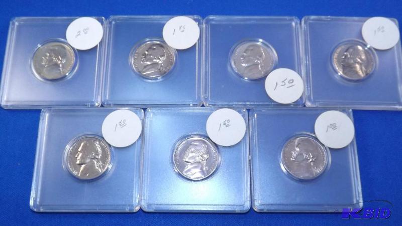 1959-1965 series (7)SEVEN Proof nickels.&nbsp...