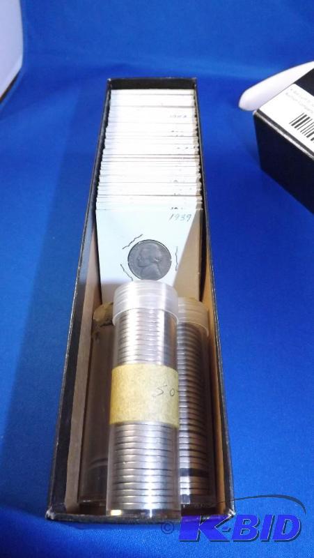 Lot of nickels. Tubes are 30s, 40s, 50s. D...