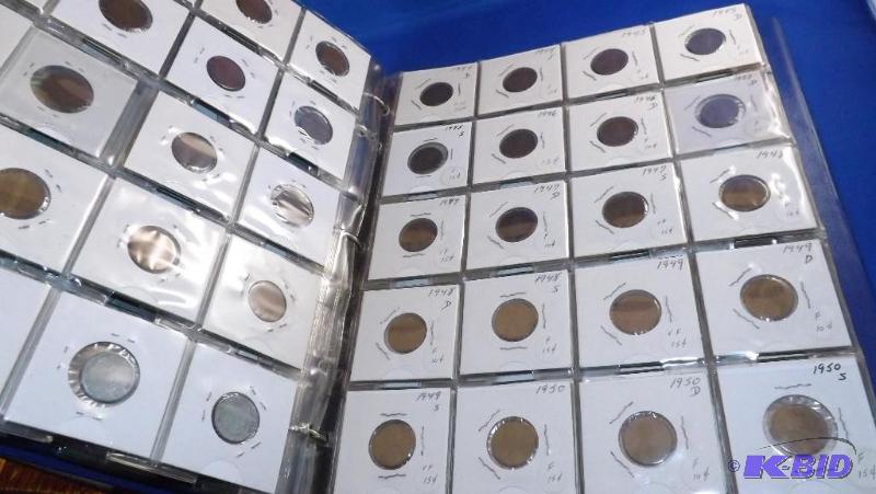 Penny collection binder. Dates range from 1...