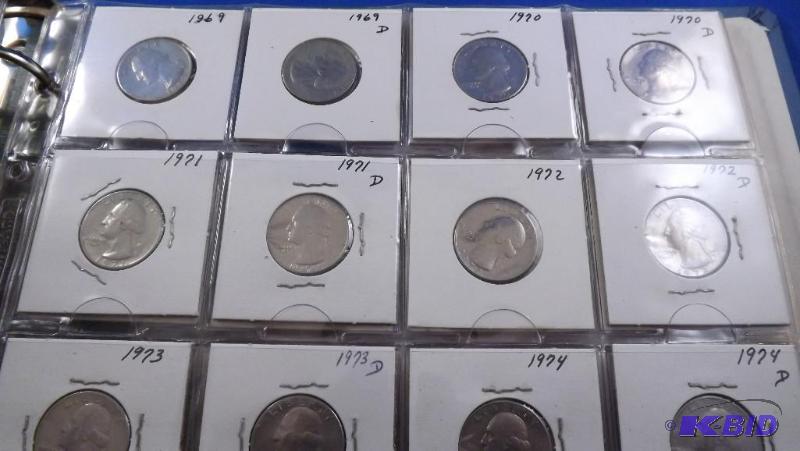 Quarter collection binder. Dates range from 1...