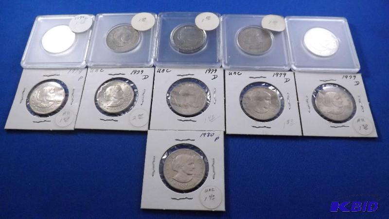 Susan B. Anthony dollar coins lot of 11. Date...