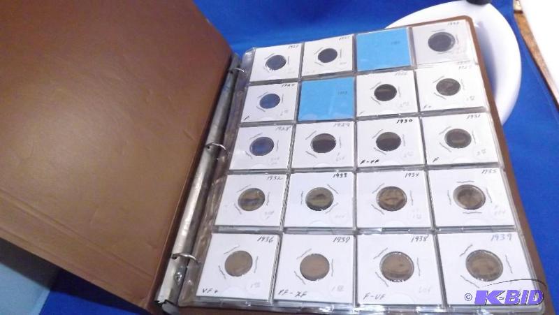 Canadian penny lot. Dates range from 1920 to ...
