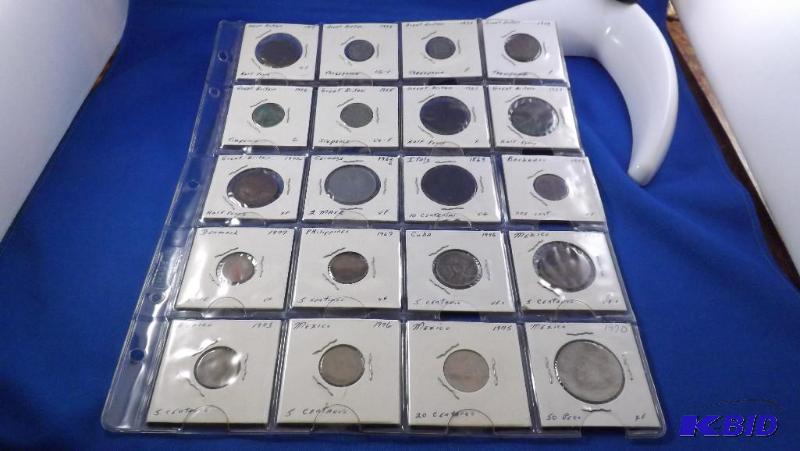 20 Coins in this Foreign coin lot. (See pictu...