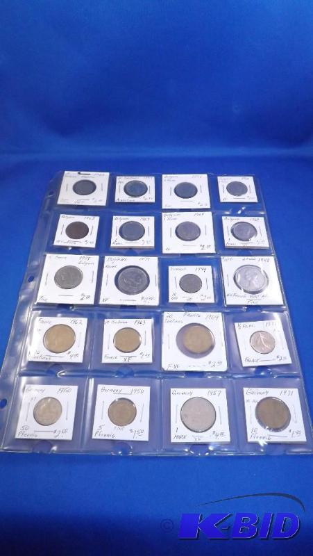 20 Coins in this Foreign coin lot. (See pictu...