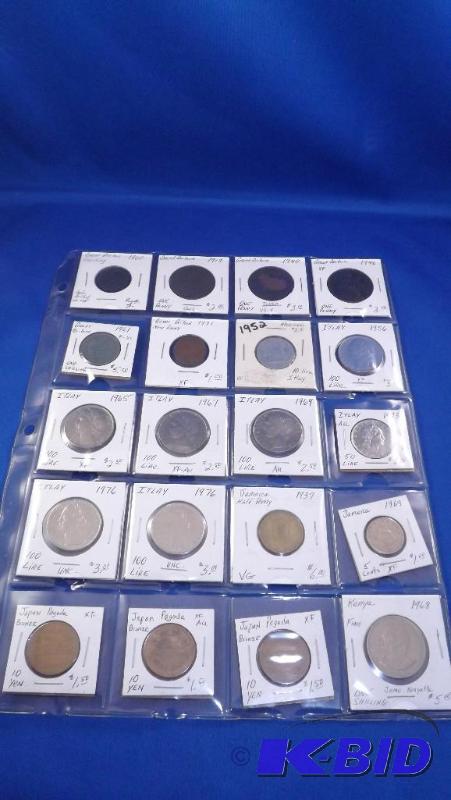 20 Coins in this Foreign coin lot. (See pictu...