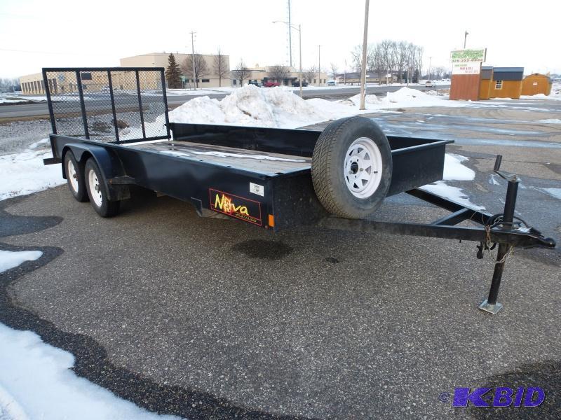 lot 3 image: 2013 Nova Trailer 7000 Lb trailer 18 bed wi...