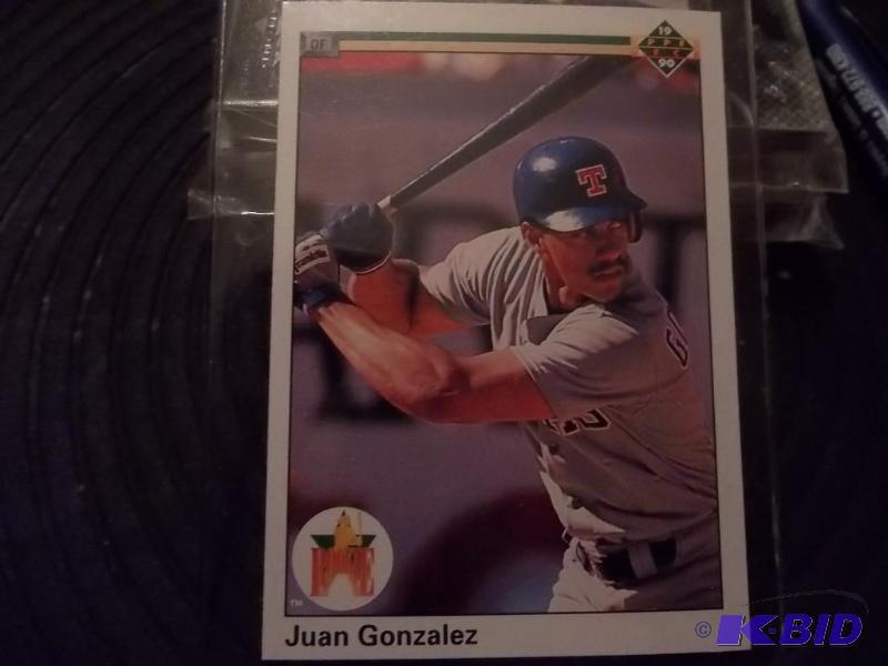 1990 Upper Deck Juan Gonzales Rookie (72)...