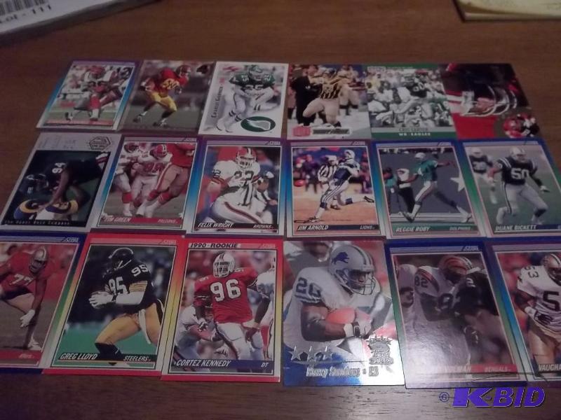 18- (1990-1995) Upper Deck, Score Football Ca...