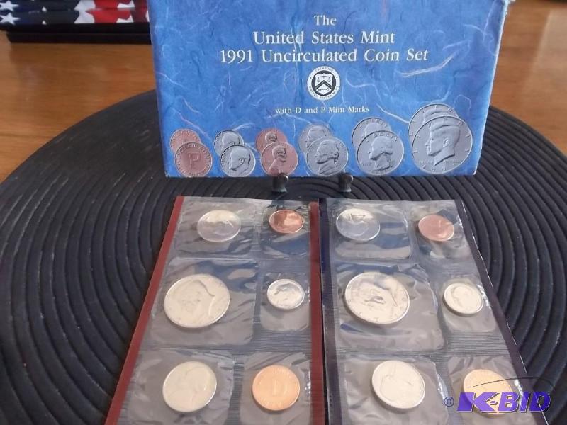 1991 US Mint Unc. Coin Set P&ampD...
