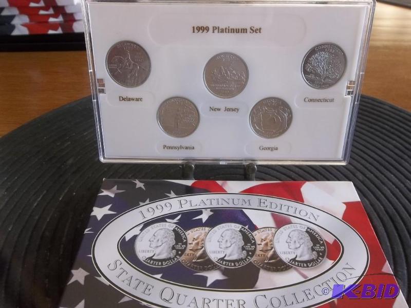 1999 State Quarter Set Platinum Edition...