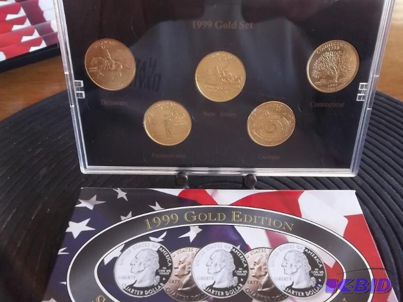 1999 State&nbspQuarter Set Gold Edition...