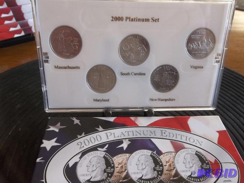 2000 State Quarter Set Platinum Edition...