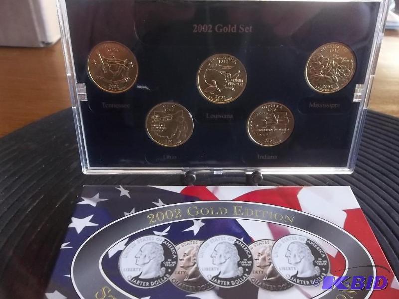 2002 State Quarter Set Gold Edition...