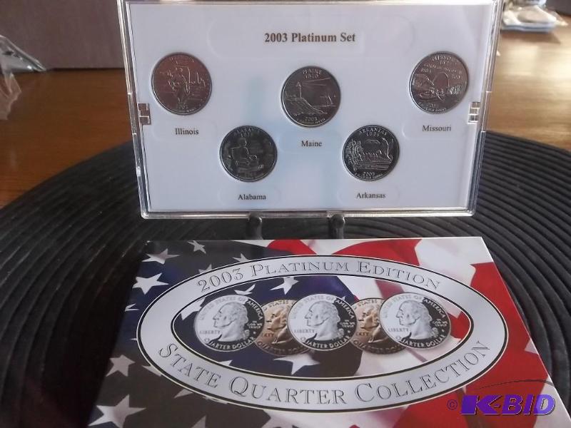 2003 State Quarter Set Platinum Edition...