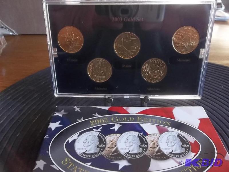 2003 State Quarter Set Gold Edition...