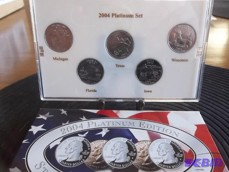 2004 State Quarter Set Platinum Edition...