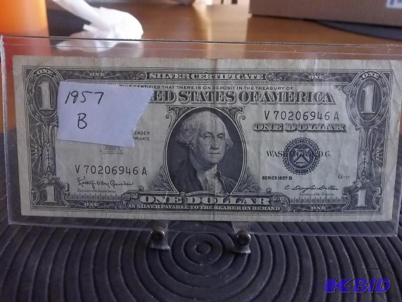 US $1 Silver Certificate 1957 B Seies...
