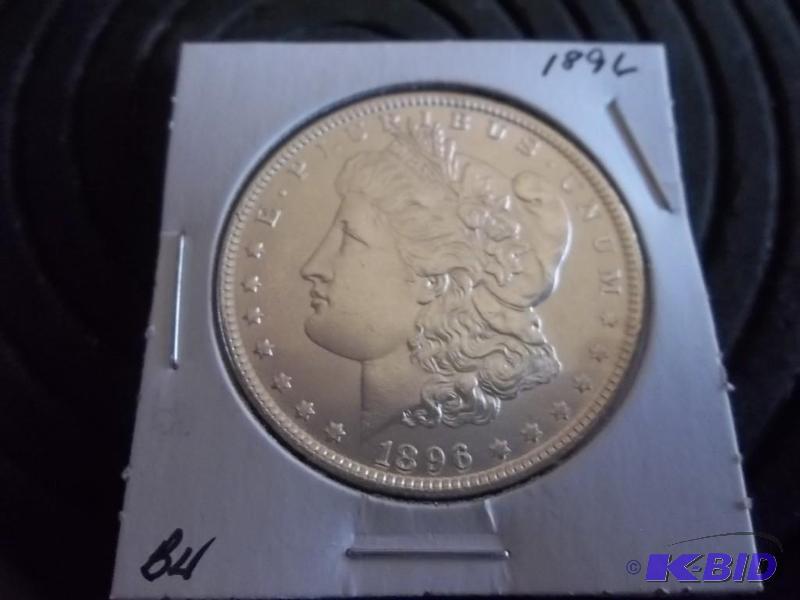 1896 US Morgan Silver Dollar BU...