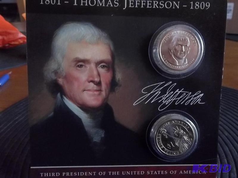 Presidential Dollar Set Thomas Jefferson 3rd ...