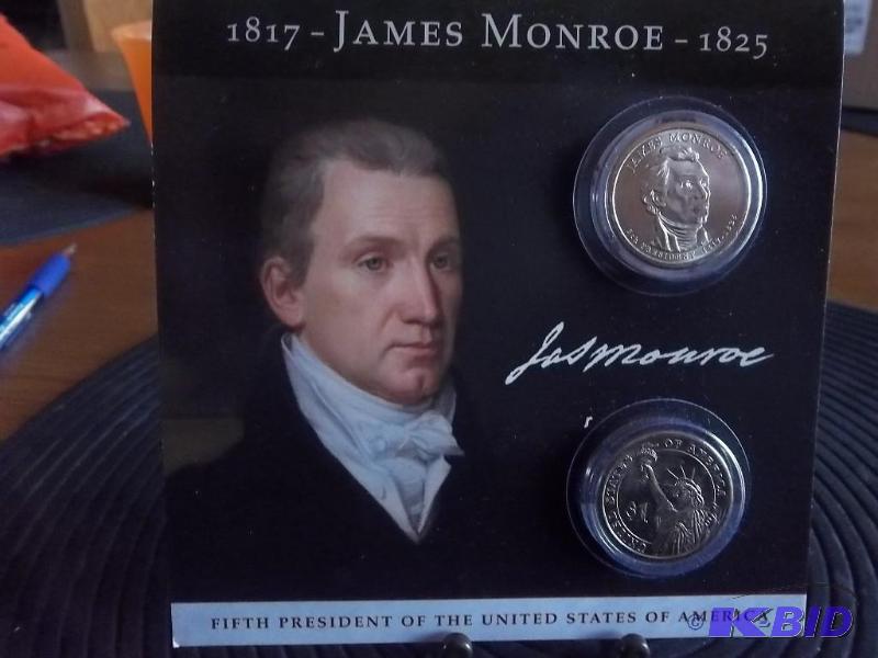 Presidential Dollar Set James Monroe 5th Pres...