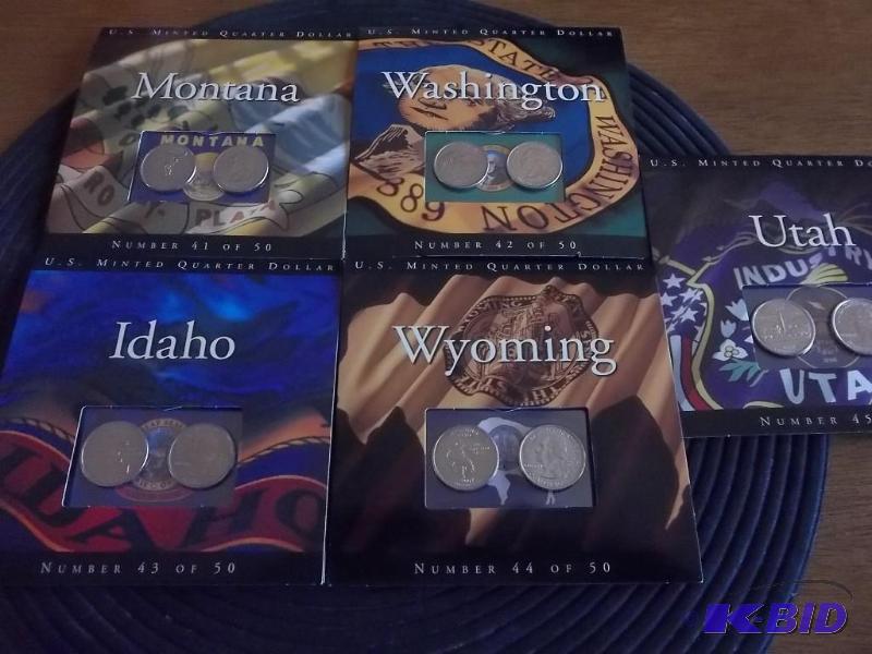 5-US Mint State Quarter Sets&nbspMontana, Wa...