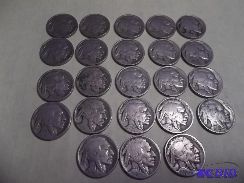 23 Buffalo Nickels Some With Readable Dates...