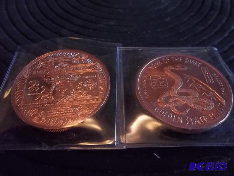 2-1&nbspOz. Copper Round Commemoratives .999...