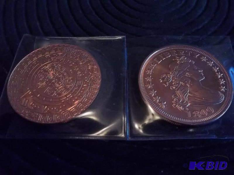 2-1 Oz. Copper Round Commemoratives .999 Fine...