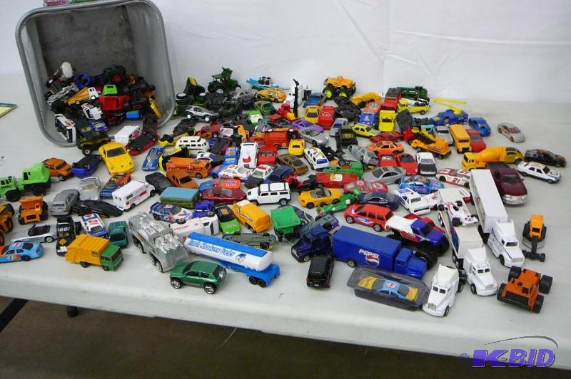 Lot of small cars trucks set...