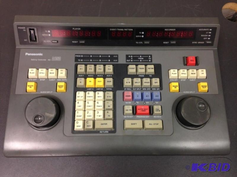 lot 19 image: Panasonic AB Roll Remote Editing Controller...