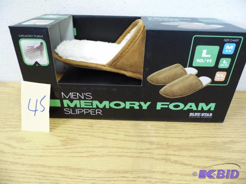 New Mens Memory Foam Slippers