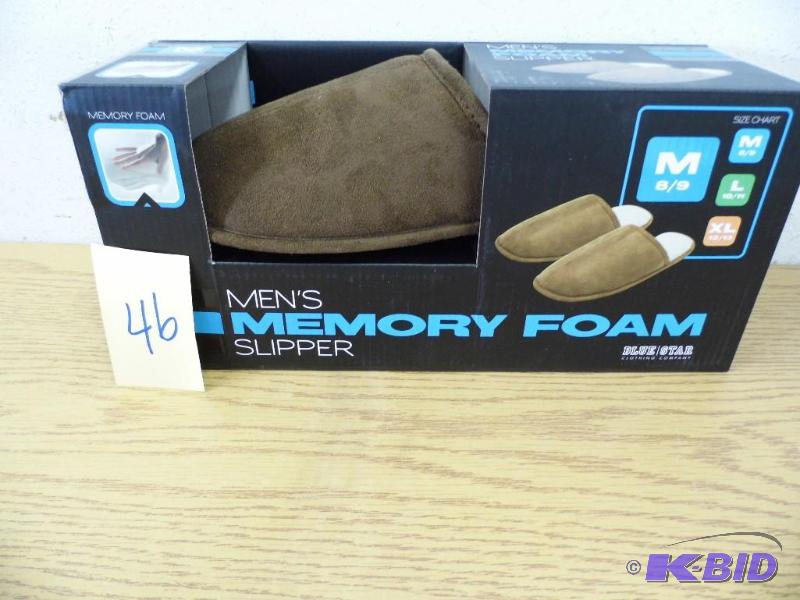 New Mens Memory Foam Slippers