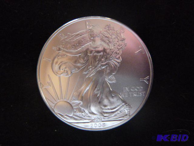 2008 Walking Liberty Eagle Silver Dollar 1 oz...