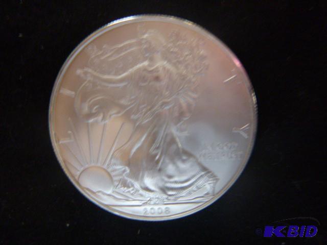 2008 Walking Liberty Eagle Silver Dollar 1 oz...