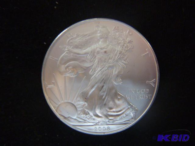 2008 Walking Liberty Eagle Silver Dollar 1 oz...