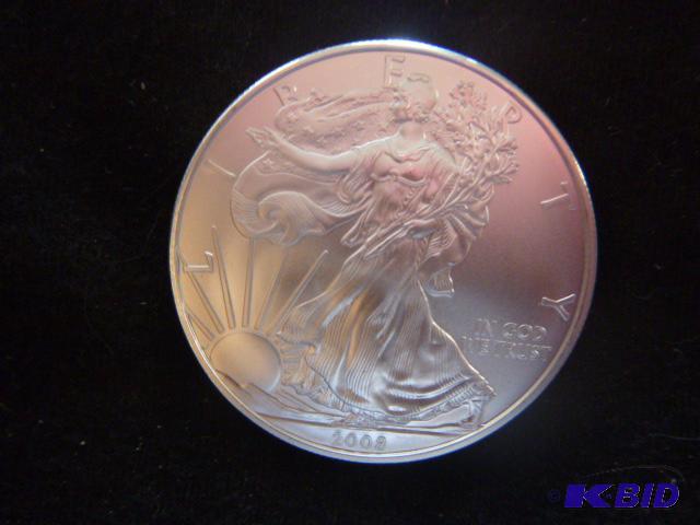 2008 Walking Liberty Eagle Silver Dollar 1 oz...
