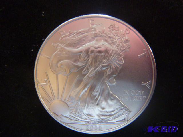 2008 Walking Liberty Eagle Silver Dollar 1 oz...