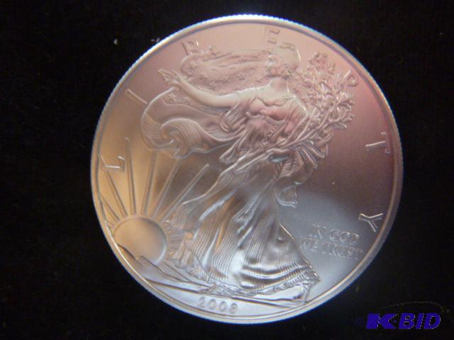 2008 Walking Liberty Eagle Silver Dollar 1 oz...
