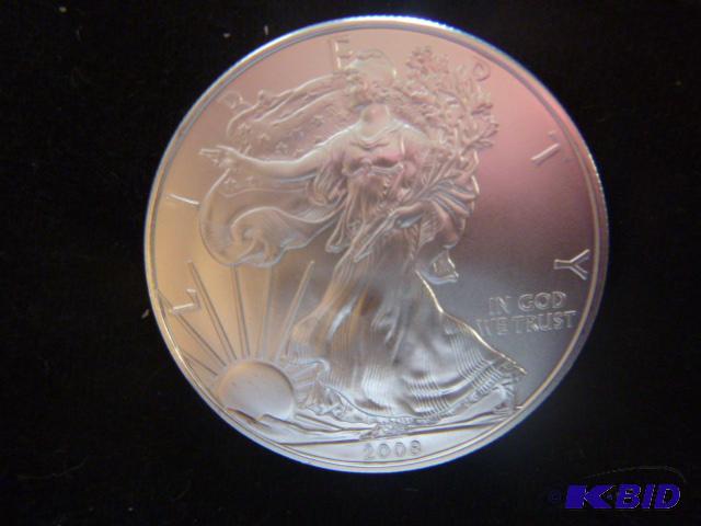 2008 Walking Liberty Eagle Silver Dollar 1 oz...