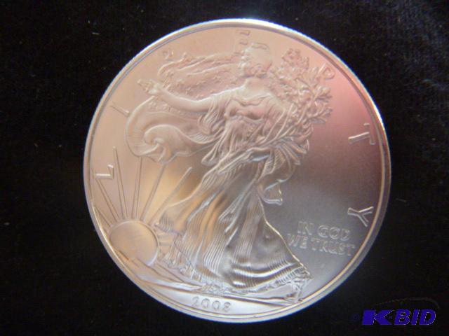2008 Walking Liberty Eagle Silver Dollar 1 oz...
