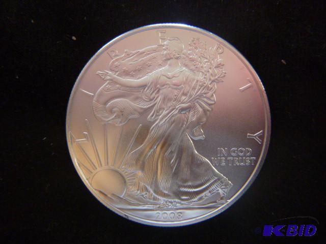2008 Walking Liberty Eagle Silver Dollar 1 oz...