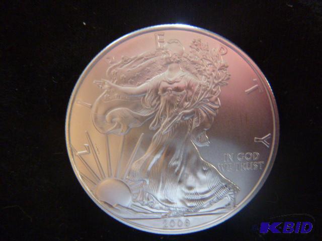 2008 Walking Liberty Eagle Silver Dollar 1 oz...