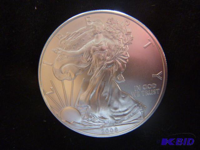 2008 Walking Liberty Eagle Silver Dollar 1 oz...