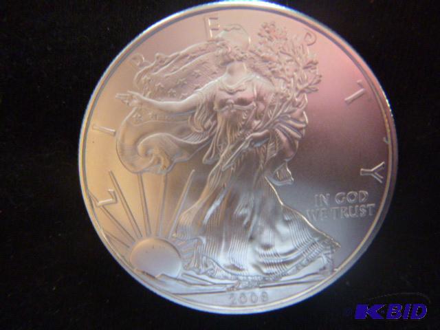 2008 Walking Liberty Eagle Silver Dollar 1 oz...