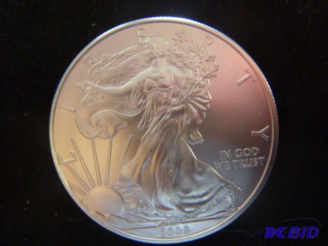 2008 Walking Liberty Eagle Silver Dollar 1 oz...
