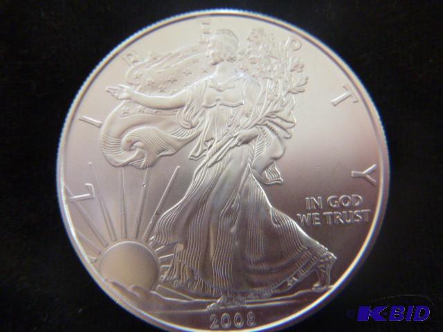 2008 Walking Liberty Eagle Silver Dollar 1 oz...