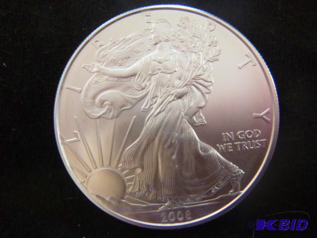 2008 Walking Liberty Eagle Silver Dollar 1 oz...