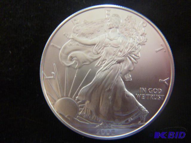 2008 Walking Liberty Eagle Silver Dollar 1 oz...